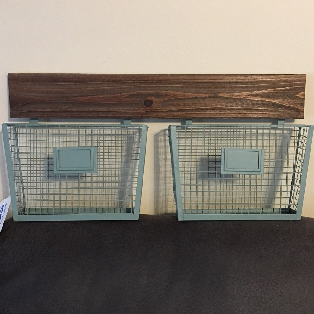 Farmhouse Wall Decor Organizer File Wood